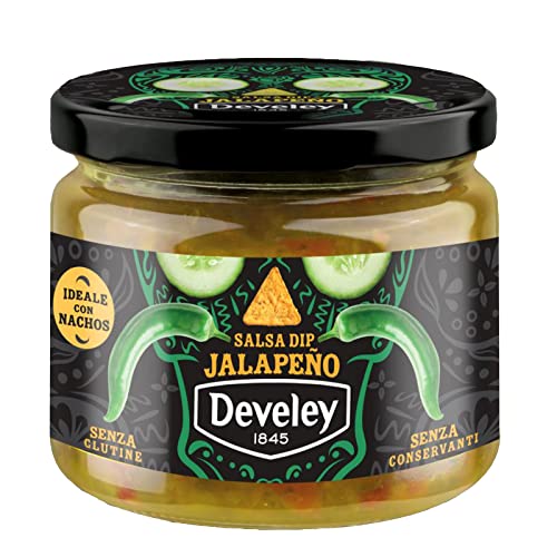 Develey Salsa Dip Jalapeño-Sauce Glutenfrei Frei von Konservierungsstoffen ideal zu Nachos 270g von Italian Gourmet E.R.