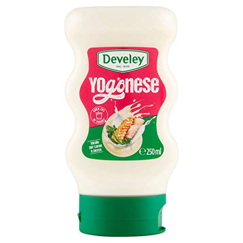 Develey Yogonese Würzsaucen Kombination aus Joghurt, Zitronensaft und einer Prise weißem Pfeffer 250-ml-Squeeze-Top-Down-Format von Develey