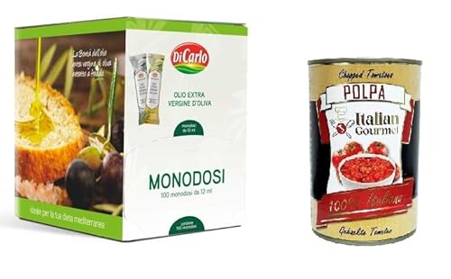 Di Carlo Natives Olivenöl Extra HO.RE.CA 100 Einzeldosen à 12 ml+ Italian Gourmet polpa 400g Di Carlo Natives Olivenöl Extra HO.RE.CA 100 Einzeldosen à 12 ml+ Italian Gourmet polpa 400g von Italian Gourmet E.R.