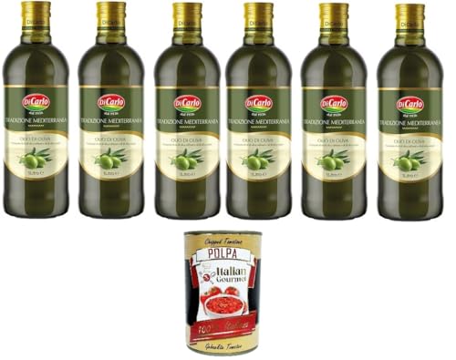 Di Carlo Olio D'oliva, Tradizione Mediterranea Olivenöle 6x 1lt + Italian Gourmet polpa 400g Di Carlo Olio D'oliva, Tradizione Mediterranea Olivenöle 6x 1lt + Italian Gourmet polpa 400g von Italian Gourmet E.R.