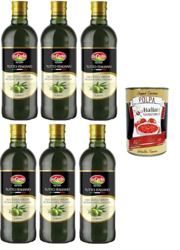Di Carlo Olio Evo, Tutto Italiano,Evo-Öl, rein italienisches Olivenöl extra vergine 6x1lt + Italian Gourmet polpa 400g Di Carlo Olio Evo, Tutto Italiano,Evo-Öl, rein italienisches Olivenöl extra vergine 6x1lt + Italian Gourmet polpa 400g von Italian Gourmet E.R.