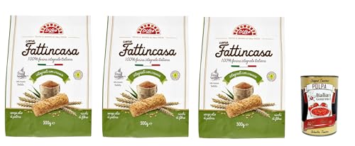 Di Leo Biscotti come Fattincasa con farina integrale, Kekse als hausgemachtes mit mit vollem Mehl, biscuits 3x 500g + Italian Gourmet polpa 400g Di Leo Biscotti come Fattincasa con farina integrale, Kekse als hausgemachtes mit mit vollem Mehl, biscuits 3x 500g + Italian Gourmet polpa 400g von Italian Gourmet E.R.