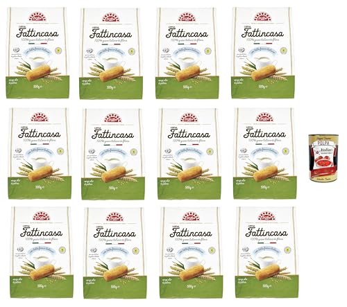 Di Leo Biscotti come Fattincasa con latte fresco italiano, Kekse als hausgemachtes mit mit frischer italienischer Milch, biscuits 12x 500g + Italian Gourmet polpa 400g Di Leo Biscotti come Fattincasa con latte fresco italiano, Kekse als hausgemachtes mit mit frischer italienischer Milch, biscuits 12x 500g + Italian Gourmet polpa 400g von Italian Gourmet E.R.
