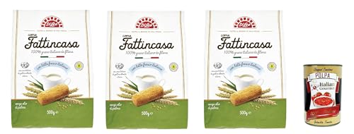 Di Leo Biscotti come Fattincasa con latte fresco italiano, Kekse als hausgemachtes mit mit frischer italienischer Milch, biscuits 3x 500g + Italian Gourmet polpa 400g Di Leo Biscotti come Fattincasa con latte fresco italiano, Kekse als hausgemachtes mit mit frischer italienischer Milch, biscuits 3x 500g + Italian Gourmet polpa 400g von Italian Gourmet E.R.