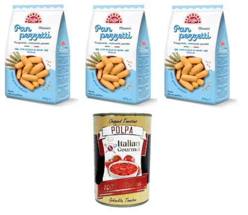 Di Leo Panpezzetti classici con acqua di mare Klassische Panpezzetti mit Meerwasser - 3x200 gr.+ Italian Gourmet Polpa di Pomodoro 400g Di Leo Panpezzetti classici con acqua di mare Klassische Panpezzetti mit Meerwasser - 3x200 gr.+ Italian Gourmet Polpa di Pomodoro 400g von Italian Gourmet E.R.