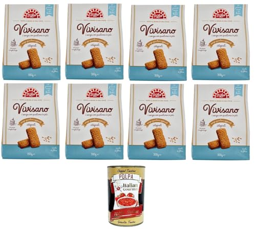 Di Leo Vivisano Biscotti Senza Zuccheri Aggiunti Integrali Vollkornkekse ohne Zuckerzusatz 8x500 G+ Italian Gourmet polpa 400g Di Leo Vivisano Biscotti Senza Zuccheri Aggiunti Integrali Vollkornkekse ohne Zuckerzusatz 8x500 G+ Italian Gourmet polpa 400g von Italian Gourmet E.R.