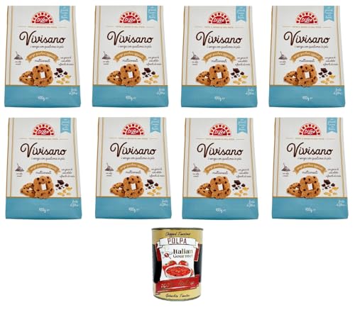 Di Leo Vivisano senza zuccheri aggiunti multicereali con gocce di cioccolato e fiocchi di mais Mehrkorn ohne Zuckerzusatz mit Schokoladenstückchen 8x430 g+ Italian Gourmet polpa 400g Di Leo Vivisano senza zuccheri aggiunti multicereali con gocce di cioccolato e fiocchi di mais Mehrkorn ohne Zuckerzusatz mit Schokoladenstückchen 8x430 g+ Italian Gourmet polpa 400g von Italian Gourmet E.R.