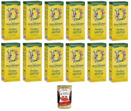 Dialbrodo Insaporitore Granulare Verdure dell'Orto Granulatgewürz für Gartengemüse 12x250gr + Italian Gourmet polpa 400g Dialbrodo Insaporitore Granulare Verdure dell'Orto Granulatgewürz für Gartengemüse 12x250gr + Italian Gourmet polpa 400g von Italian Gourmet E.R.