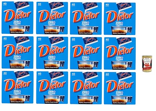 Dietor, my Dietor Zero Calorie, Natürlicher Süßstoff 0 kcal, Glutenfrei, gluten free, Ohne Aspartam, 12x 40 Beutel + Italian Gourmet polpa 400g Dietor, my Dietor Zero Calorie, Natürlicher Süßstoff 0 kcal, Glutenfrei, gluten free, Ohne Aspartam, 12x 40 Beutel + Italian Gourmet polpa 400g von Italian Gourmet E.R.