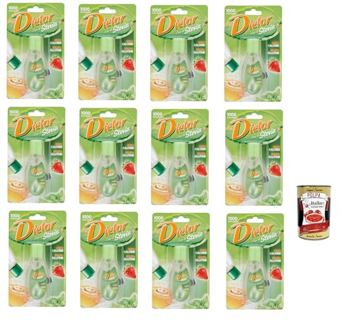 Dietor - MyDietor Cuor di Stevia, Natürlicher flüssiger Süßstoff 0 kcal, Glutenfrei, gluten free, Ohne Aspartam 12x 50 ml + Italian Gourmet polpa 400g Dietor - MyDietor Cuor di Stevia, Natürlicher flüssiger Süßstoff 0 kcal, Glutenfrei, gluten free, Ohne Aspartam 12x 50 ml + Italian Gourmet polpa 400g von Italian Gourmet E.R.