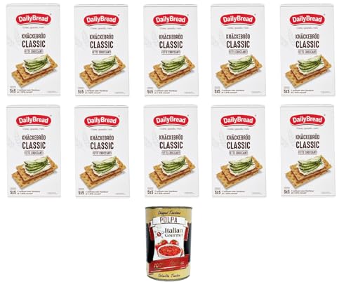 DailyBread Knäckebröd Classic Knusperscheiben 10x375 g+ Italian Gourmet polpa 400g DailyBread Knäckebröd Classic Knusperscheiben 10x375 g+ Italian Gourmet polpa 400g von Italian Gourmet E.R.