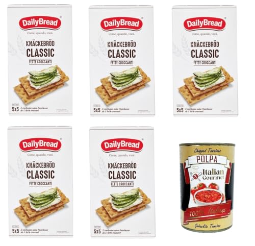 DailyBread Knäckebröd Classic Knusperscheiben 5x375 g+ Italian Gourmet polpa 400g DailyBread Knäckebröd Classic Knusperscheiben 5x375 g+ Italian Gourmet polpa 400g von Italian Gourmet E.R.