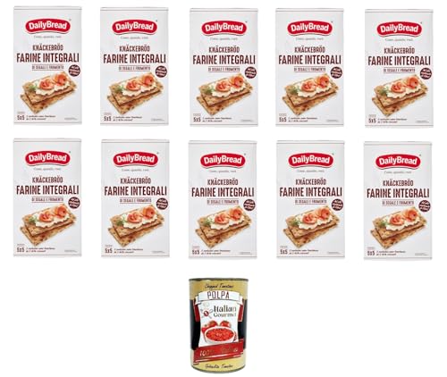 DailyBread Knäckebröd Vollkorn-Roggen- und Weizenmehl 10x375 g+ Italian Gourmet polpa 400g DailyBread Knäckebröd Vollkorn-Roggen- und Weizenmehl 10x375 g+ Italian Gourmet polpa 400g von Italian Gourmet E.R.