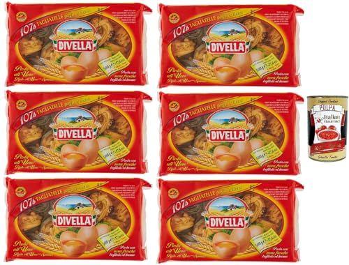 Divella 107/b Tagliatelle Paglia e Fieno, Authentische italienische Pasta, Eiernudeln – Die köstlichsten Tagliatelle zum Teilen mit der Familie 6x 500 g + Italian Gourmet polpa 400g Divella 107/b Tagliatelle Paglia e Fieno, Authentische italienische Pasta, Eiernudeln – Die köstlichsten Tagliatelle zum Teilen mit der Familie 6x 500 g + Italian Gourmet polpa 400g von Italian Gourmet E.R.