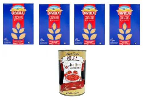 Divella Cous Cous - 4x 500 gr+ Italian Gourmet polpa 400g Divella Cous Cous - 4x 500 gr+ Italian Gourmet polpa 400g von Italian Gourmet E.R.