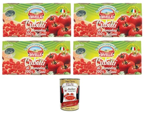 Divella Delizie Campagnole Delizie Campagnole Cubetti di pomodoro 100% Italiani Campagnole Delights 100 % italienische Tomatenwürfel 12x 400gr + Italian Gourmet polpa 400gr Divella Delizie Campagnole Delizie Campagnole Cubetti di pomodoro 100% Italiani Campagnole Delights 100 % italienische Tomatenwürfel 12x 400gr + Italian Gourmet polpa 400gr von Italian Gourmet E.R.