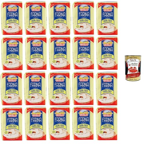 Divella Farina 00 consigliata per Creme e Torte Mehl 00 empfohlen für Cremes und Kuchen 20x1kg+Italian Gourmet Polpa 400gr Divella Farina 00 consigliata per Creme e Torte Mehl 00 empfohlen für Cremes und Kuchen 20x1kg+Italian Gourmet Polpa 400gr von Italian Gourmet E.R.