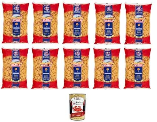 Divella Mezze Maniche N°55 Hartweizengrieß Pasta Italienische Nudeln 10x500g Packung + Italian Gourmet Polpa di Pomodoro 400g Divella Mezze Maniche N°55 Hartweizengrieß Pasta Italienische Nudeln 10x500g Packung + Italian Gourmet Polpa di Pomodoro 400g von Italian Gourmet E.R.