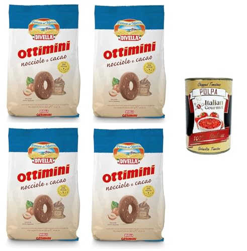Divella Ottimini Nocciole e Cacao Haselnüsse und Kakao 4x350gr +Italian Gourmet polpa 400g Divella Ottimini Nocciole e Cacao Haselnüsse und Kakao 4x350gr +Italian Gourmet polpa 400g von Italian Gourmet E.R.