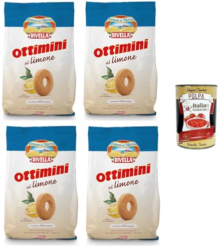 Divella Ottimini biscotti al Limone Zitronenkekse 4x400gr +Italian Gourmet polpa 400g Divella Ottimini biscotti al Limone Zitronenkekse 4x400gr +Italian Gourmet polpa 400g von Italian Gourmet E.R.