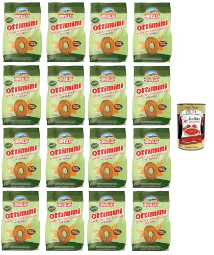 Divella Ottimini integrali senza zuccheri aggiunti Kekse Vollkorn ohne Zuckerzusatz 16x400gr + Italian Gourmet polpa 400g Divella Ottimini integrali senza zuccheri aggiunti Kekse Vollkorn ohne Zuckerzusatz 16x400gr + Italian Gourmet polpa 400g von Italian Gourmet E.R.