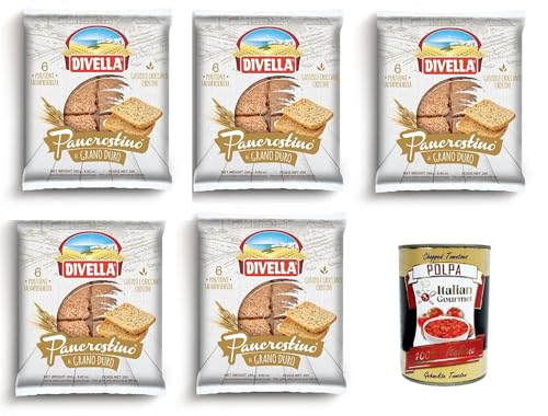 Divella Pancrostino al Grano Duro Pancrostini aus Hartweizen 5x 250gr Italian Gourmet polpa 400g Divella Pancrostino al Grano Duro Pancrostini aus Hartweizen 5x 250gr Italian Gourmet polpa 400g von Italian Gourmet E.R.