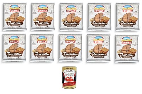Divella Pancrostino con Farina Integrale Pancrostini mit Vollkornmehl 10x250gr + Italian Gourmet polpa 400g Divella Pancrostino con Farina Integrale Pancrostini mit Vollkornmehl 10x250gr + Italian Gourmet polpa 400g von Italian Gourmet E.R.