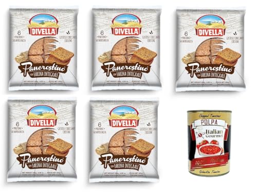 Divella Pancrostino con Farina Integrale Pancrostini mit Vollkornmehl 5x250gr + Italian Gourmet polpa 400g Divella Pancrostino con Farina Integrale Pancrostini mit Vollkornmehl 5x250gr + Italian Gourmet polpa 400g von Italian Gourmet E.R.