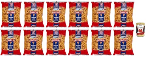Divella Pasta 100% Italienisch Canneroni Rigati 21, Nudeln aus Hartweizengrieß, Kochen 9 Minuten 12x 500g + Italian Gourmet polpa 400g Divella Pasta 100% Italienisch Canneroni Rigati 21, Nudeln aus Hartweizengrieß, Kochen 9 Minuten 12x 500g + Italian Gourmet polpa 400g von Italian Gourmet E.R.