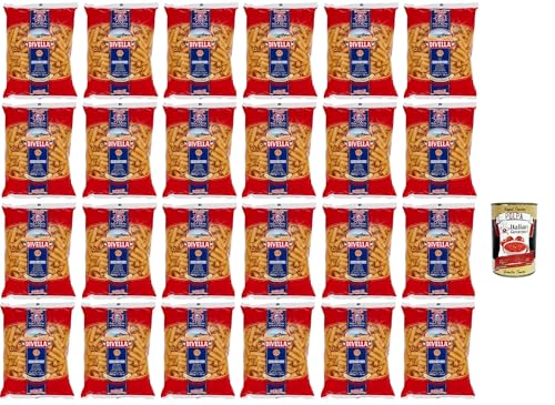 Divella Pasta 100% Italienisch Canneroni Rigati 21, Nudeln aus Hartweizengrieß, Kochen 9 Minuten 24x 500g + Italian Gourmet polpa 400g Divella Pasta 100% Italienisch Canneroni Rigati 21, Nudeln aus Hartweizengrieß, Kochen 9 Minuten 24x 500g + Italian Gourmet polpa 400g von Italian Gourmet E.R.