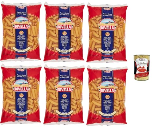 Divella Pasta 100% Italienisch Elicoidali 22, Nudeln aus Hartweizengrieß, Kochen 9 Minuten 6x 500g + Italian Gourmet polpa 400g Divella Pasta 100% Italienisch Elicoidali 22, Nudeln aus Hartweizengrieß, Kochen 9 Minuten 6x 500g + Italian Gourmet polpa 400g von Italian Gourmet E.R.