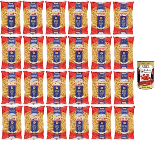 Divella Pasta 100% Italienisch Fusilli 40, Nudeln aus Hartweizengrieß, Kochen 10 Minuten 24x 500g + Italian Gourmet polpa 400g Divella Pasta 100% Italienisch Fusilli 40, Nudeln aus Hartweizengrieß, Kochen 10 Minuten 24x 500g + Italian Gourmet polpa 400g von Italian Gourmet E.R.