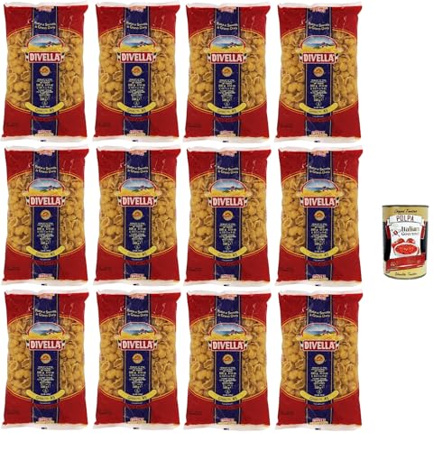 Divella Pasta 100% Italienisch Gnocchi 43, Nudeln aus Hartweizengrieß, Kochen 7 Minuten 12x 500g + Italian Gourmet polpa 400g Divella Pasta 100% Italienisch Gnocchi 43, Nudeln aus Hartweizengrieß, Kochen 7 Minuten 12x 500g + Italian Gourmet polpa 400g von Italian Gourmet E.R.