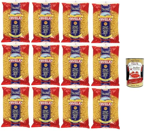 Divella Pasta 100% Italienisch Lumachine 52, Nudeln aus Hartweizengrieß, Kochen 7 Minuten 12x 500g + Italian Gourmet polpa 400g Divella Pasta 100% Italienisch Lumachine 52, Nudeln aus Hartweizengrieß, Kochen 7 Minuten 12x 500g + Italian Gourmet polpa 400g von Italian Gourmet E.R.