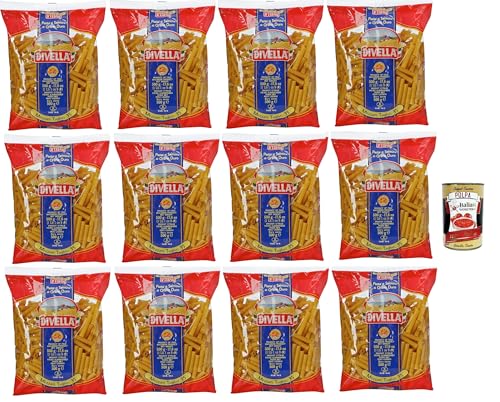 Divella Pasta 100% Italienisch Mezzani Tagliati 35, Nudeln aus Hartweizengrieß, Kochen 8 Minuten 12x 500g + Italian Gourmet polpa 400g Divella Pasta 100% Italienisch Mezzani Tagliati 35, Nudeln aus Hartweizengrieß, Kochen 8 Minuten 12x 500g + Italian Gourmet polpa 400g von Italian Gourmet E.R.