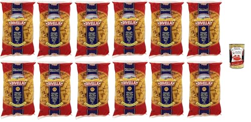 Divella Pasta 100% Italienisch Mezzi Occhi di Lupo N° 20, Nudeln aus Hartweizengrieß, Kochen 11 Minuten 12x 500g + Italian Gourmet polpa 400g Divella Pasta 100% Italienisch Mezzi Occhi di Lupo N° 20, Nudeln aus Hartweizengrieß, Kochen 11 Minuten 12x 500g + Italian Gourmet polpa 400g von Italian Gourmet E.R.