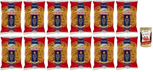 Divella Pasta 100% Italienisch Mezzi Rigatoni N° 18, Nudeln aus Hartweizengrieß, Kochen 9 Minuten 12x 500g + Italian Gourmet polpa 400g Divella Pasta 100% Italienisch Mezzi Rigatoni N° 18, Nudeln aus Hartweizengrieß, Kochen 9 Minuten 12x 500g + Italian Gourmet polpa 400g von Italian Gourmet E.R.