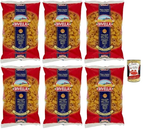 Divella Pasta 100% Italienisch Mezzi Rigatoni N° 18, Nudeln aus Hartweizengrieß, Kochen 9 Minuten 6x 500g + Italian Gourmet polpa 400g Divella Pasta 100% Italienisch Mezzi Rigatoni N° 18, Nudeln aus Hartweizengrieß, Kochen 9 Minuten 6x 500g + Italian Gourmet polpa 400g von Italian Gourmet E.R.