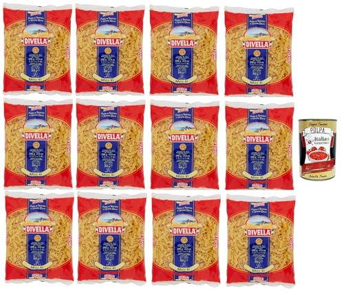 Divella Pasta 100% Italienisch Pasta Mista 41, Nudeln aus Hartweizengrieß, Kochen 7 Minuten 12x 500g + Italian Gourmet polpa 400g Divella Pasta 100% Italienisch Pasta Mista 41, Nudeln aus Hartweizengrieß, Kochen 7 Minuten 12x 500g + Italian Gourmet polpa 400g von Italian Gourmet E.R.