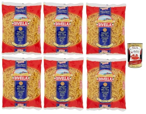 Divella Pasta 100% Italienisch Pasta Mista 41, Nudeln aus Hartweizengrieß, Kochen 7 Minuten 6x 500g + Italian Gourmet polpa 400g Divella Pasta 100% Italienisch Pasta Mista 41, Nudeln aus Hartweizengrieß, Kochen 7 Minuten 6x 500g + Italian Gourmet polpa 400g von Italian Gourmet E.R.