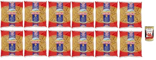 Divella Pasta 100% Italienisch Penne Mezzani Rigate 23, Nudeln aus Hartweizengrieß, Kochen 9 Minuten 12x 500g + Italian Gourmet polpa 400g Divella Pasta 100% Italienisch Penne Mezzani Rigate 23, Nudeln aus Hartweizengrieß, Kochen 9 Minuten 12x 500g + Italian Gourmet polpa 400g von Italian Gourmet E.R.