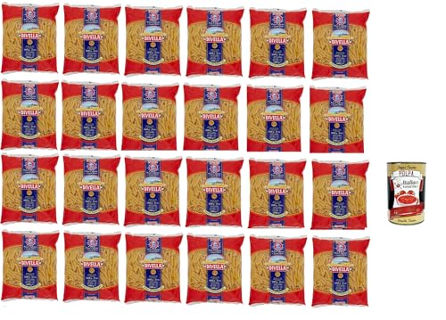 Divella Pasta 100% Italienisch Penne Ziti Rigate 27, Nudeln aus Hartweizengrieß, Kochen 9 Minuten 24x 500g + Italian Gourmet polpa 400g Divella Pasta 100% Italienisch Penne Ziti Rigate 27, Nudeln aus Hartweizengrieß, Kochen 9 Minuten 24x 500g + Italian Gourmet polpa 400g von Italian Gourmet E.R.