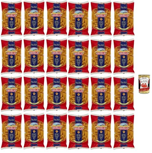 Divella Pasta 100% Italienisch Rigatoni N° 17, Nudeln aus Hartweizengrieß, Kochen 9 Minuten 24x 500g + Italian Gourmet polpa 400g Divella Pasta 100% Italienisch Rigatoni N° 17, Nudeln aus Hartweizengrieß, Kochen 9 Minuten 24x 500g + Italian Gourmet polpa 400g von Italian Gourmet E.R.