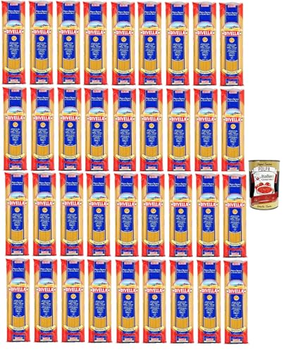 Divella Pasta 100% Italienisch Spaghettini N° 9, Nudeln aus Hartweizengrieß, Kochen 6 Minuten 36x 500g + Italian Gourmet polpa 400g Divella Pasta 100% Italienisch Spaghettini N° 9, Nudeln aus Hartweizengrieß, Kochen 6 Minuten 36x 500g + Italian Gourmet polpa 400g von Italian Gourmet E.R.