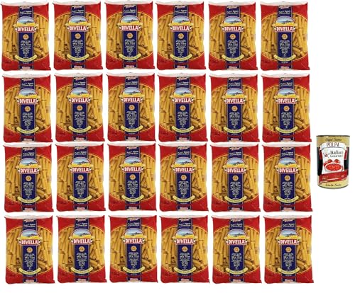 Divella Pasta 100% Italienisch Zitoni Tagliati n. 31, Nudeln aus Hartweizengrieß, Kochen 9 Minuten 24x 500g + Italian Gourmet polpa 400g Divella Pasta 100% Italienisch Zitoni Tagliati n. 31, Nudeln aus Hartweizengrieß, Kochen 9 Minuten 24x 500g + Italian Gourmet polpa 400g von Italian Gourmet E.R.