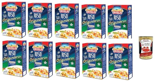 Divella Riso Originario,Runde Reiskörner, italienischer Reis, ideal für traditionelle Rezepte, 10x 1kg Vakuumverpackung + Italian Gourmet polpa 400g Divella Riso Originario,Runde Reiskörner, italienischer Reis, ideal für traditionelle Rezepte, 10x 1kg Vakuumverpackung + Italian Gourmet polpa 400g von Italian Gourmet E.R.