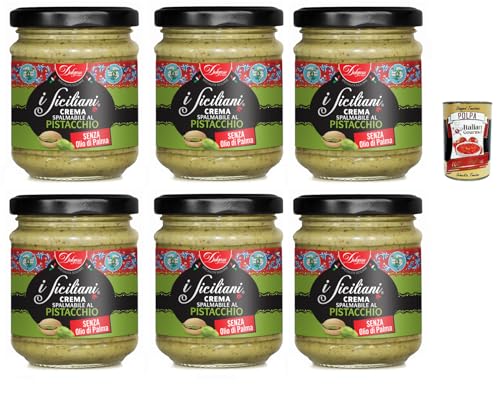 Dolgam I Siciliani Crema Spalmabile al Pistacchio Pistazien Streichfähige Creme Pistazien-Streichcreme Pistachio spreadable cream 6x 200g Frei von Palmöl Glutenfrei + Italian Gourmet polpa 400g Dolgam I Siciliani Crema Spalmabile al Pistacchio Pistazien Streichfähige Creme Pistazien-Streichcreme Pistachio spreadable cream 6x 200g Frei von Palmöl Glutenfrei + Italian Gourmet polpa 400g von Italian Gourmet E.R.