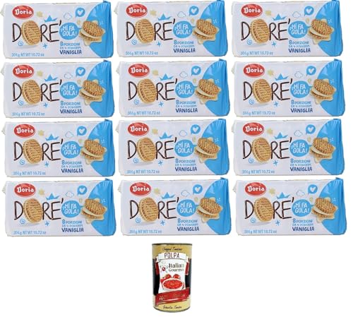 Doria - Dorè Doricrem Gusto Vaniglia confezione da 8 porzioni Dorè Doricrem Vanillegeschmack Packung mit 8 Portionen 12x304gr + Italian Gourmet polpa 400g Doria - Dorè Doricrem Gusto Vaniglia confezione da 8 porzioni Dorè Doricrem Vanillegeschmack Packung mit 8 Portionen 12x304gr + Italian Gourmet polpa 400g von Italian Gourmet E.R.