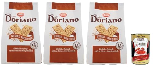 Doria Doriano Crackers Integrali Vollkorn Salzgebäck gesalzen kekse 3x 700 g + Italian Gourmet polpa 400g Doria Doriano Crackers Integrali Vollkorn Salzgebäck gesalzen kekse 3x 700 g + Italian Gourmet polpa 400g von Italian Gourmet E.R.