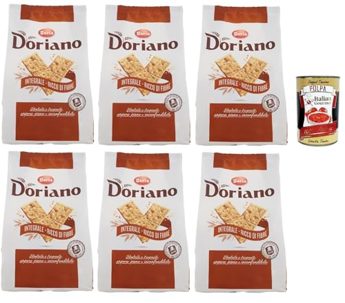 Doria Doriano Crackers Integrali Vollkorn Salzgebäck gesalzen kekse 6x 700 g + Italian Gourmet polpa 400g Doria Doriano Crackers Integrali Vollkorn Salzgebäck gesalzen kekse 6x 700 g + Italian Gourmet polpa 400g von Italian Gourmet E.R.